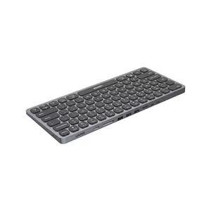Проводная клавиатура Unitek D1092A с USB-концентратором, раскладка US International, серый, кабель 0,6 м