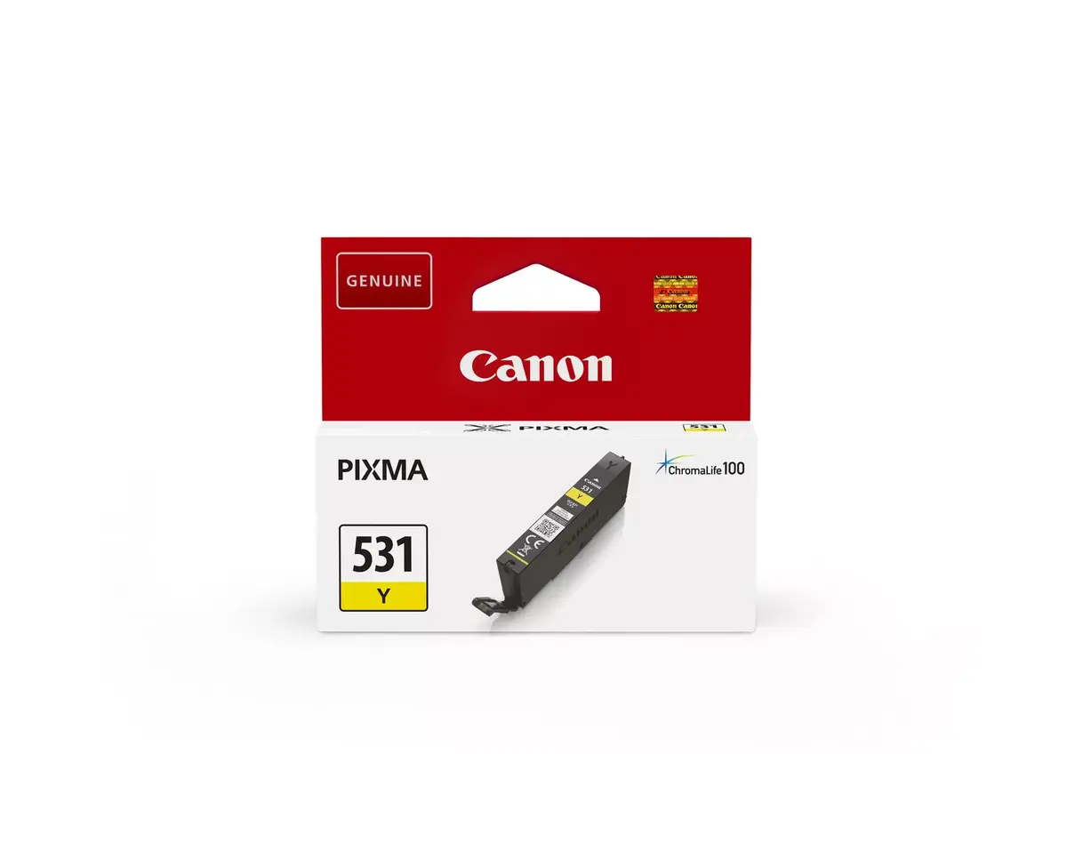 Kārtridžs Canon Ink CLI-531 Dzeltenais Photo 2