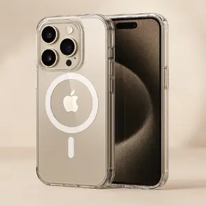 Silikona maciņš Riff priekš iPhone 15 Pro caurspīdīgs