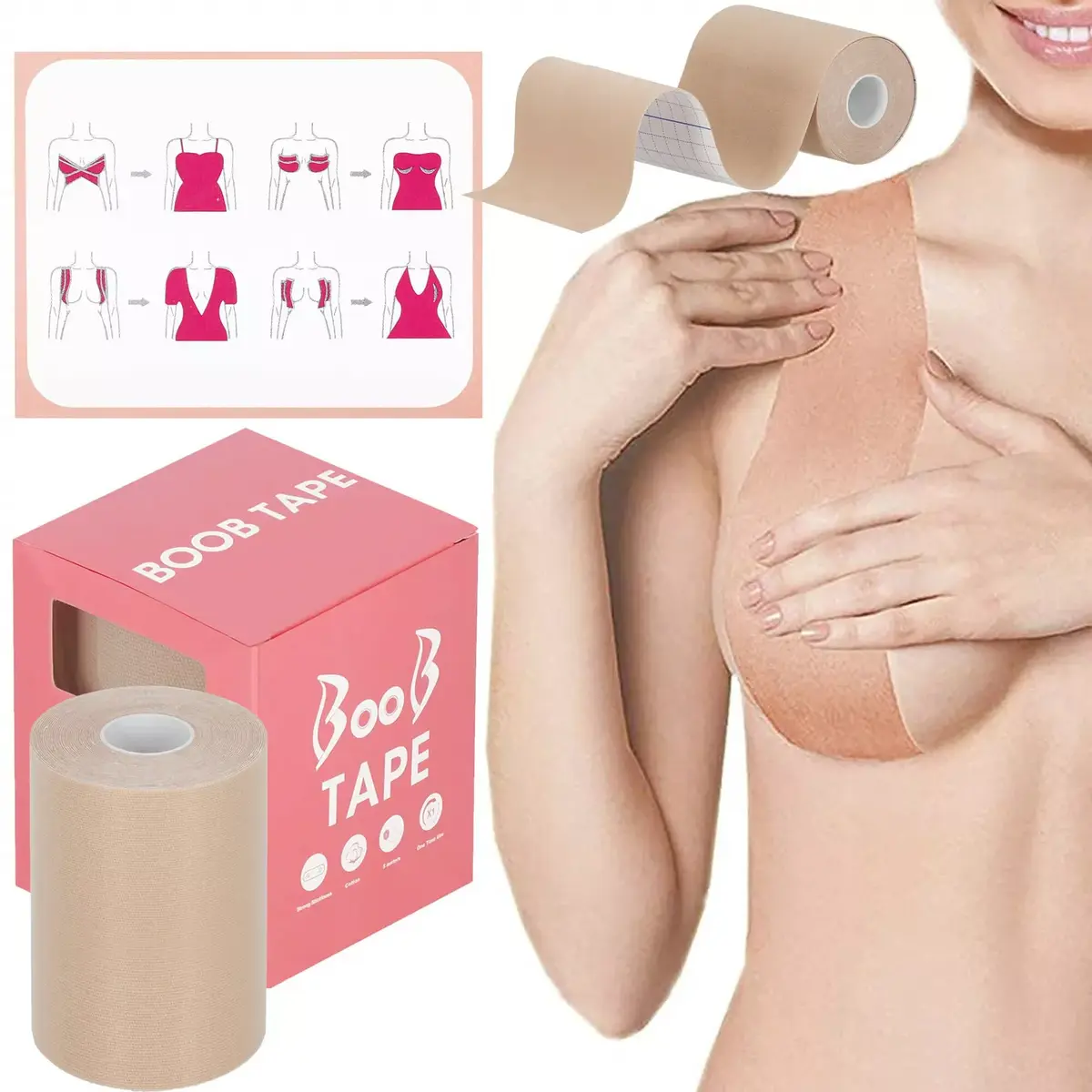 Body shaping tape Springos BA0003 5 m x 10 cm Photo 4