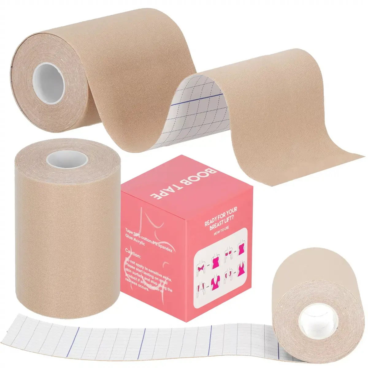 Body shaping tape Springos BA0003 5 m x 10 cm Photo 5