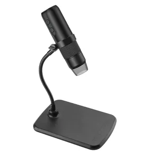 W-star digitālais WiFi mikroskops WSF290, HD 1000x, apgaismots statīvs melns iOS Win