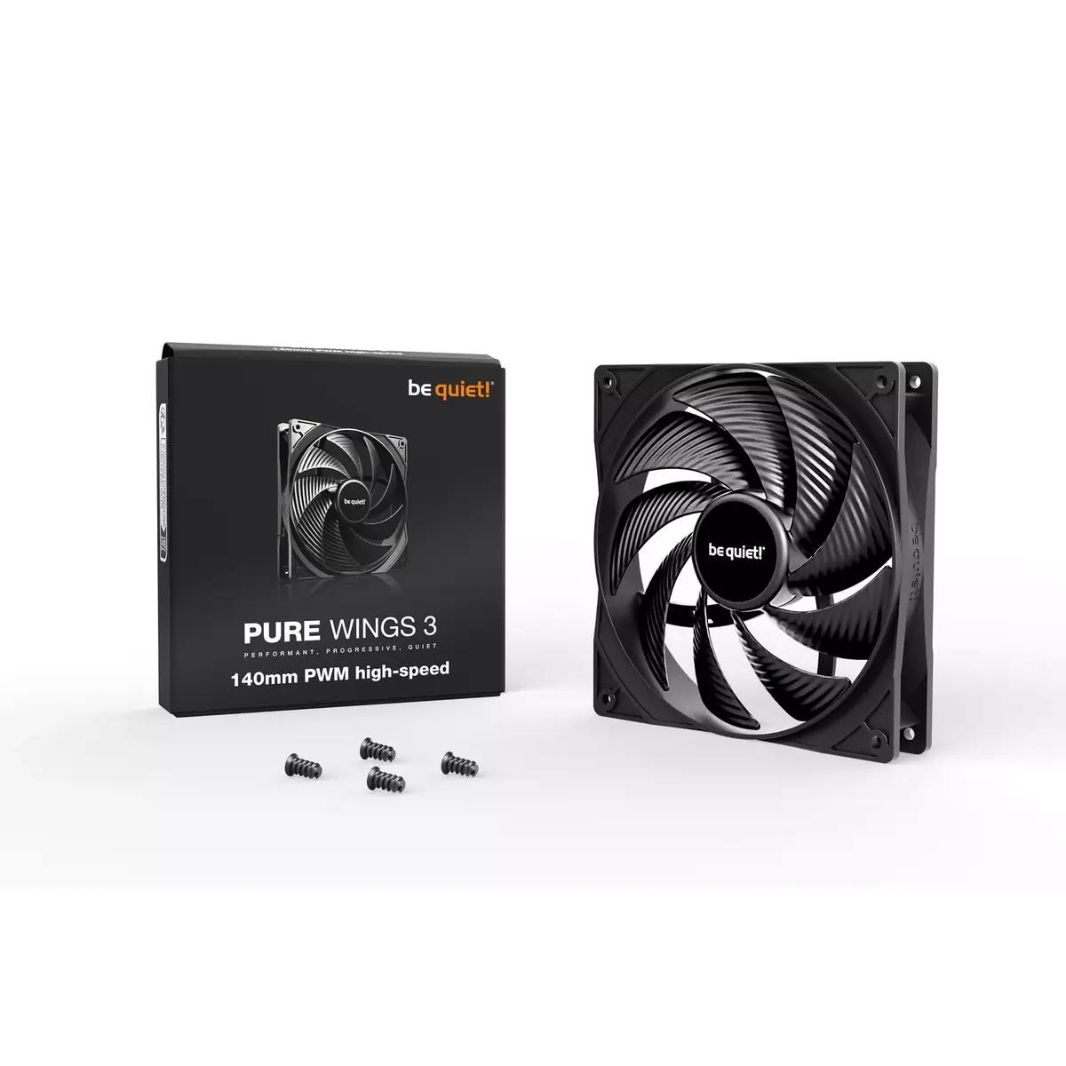 Ventilators be quiet! Pure Wings 3 140mm PWM augstas ātruma Photo 3