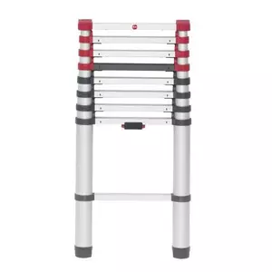 Telescopic ladder Hailo T80 FlexLine aluminium, 9 steps, compact extendable ladder
