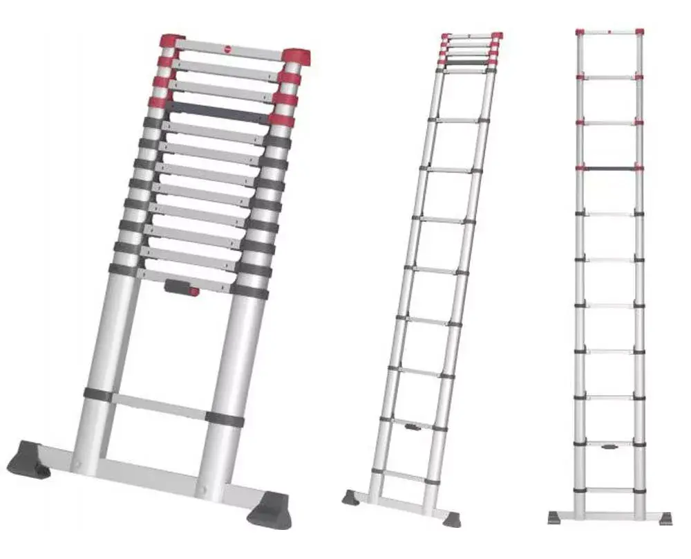 Телескопическая лестница Hailo T80 FlexLine 9 ступеней Photo 3