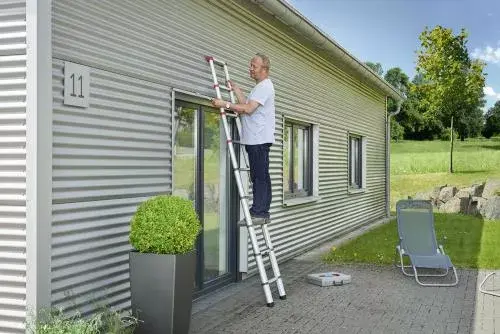 Телескопическая лестница Hailo T80 FlexLine 9 ступеней Photo 10
