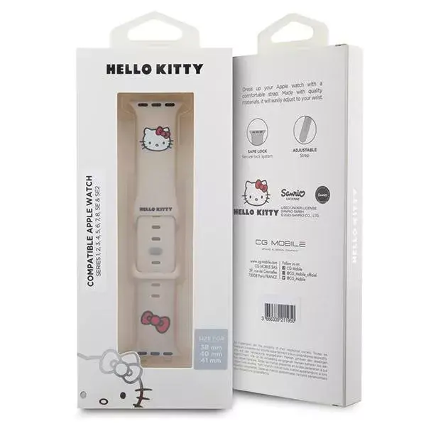 Watch strap HELLO KITTY Silicone beige 38/40/41 mm Photo 2