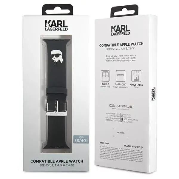 Karl Lagerfeld watch strap KLAWMSLKNK for Apple Watch 38/40/41mm Photo 4