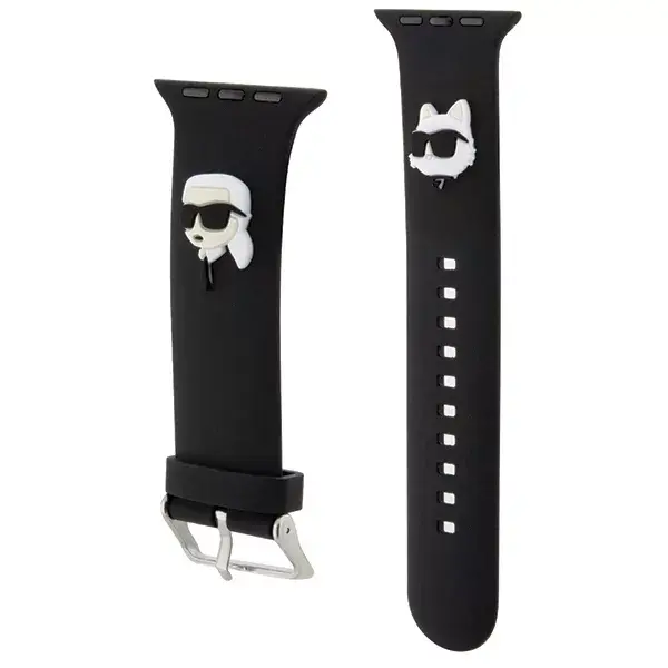 Karl Lagerfeld KLAWLSLKCNK 3D резиновый ремешок для Apple Watch Photo 3
