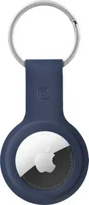 Protective Silicone Case with Key Ring for Apple AirTag by Crong — Blue
