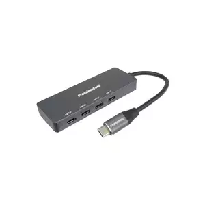 USB-C хаб PREMIUMCORD ku31hub10 — 4× USB 3.2 (5 Гбит/с), алюминиевый корпус