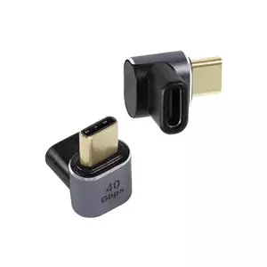 USB-C adapter PREMIUMCORD kur31-38 USB 4.0 90° right-angle