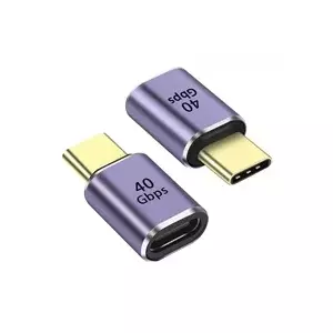 USB-C adapter PREMIUMCORD kur31-42 USB 4.0 — USB-C to USB-C connector, high-speed data transfer
