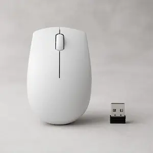 Bezvadu kompakta pele Lenovo Compact Mouse ar bateriju — abpusēja, 1000 DPI, RF bezvadu, 3 pogas, pelēka
