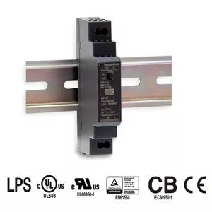 DIN-миниблок питания MeanWell HDR-15-24, 24 В DC, 15 Вт, серия HDR