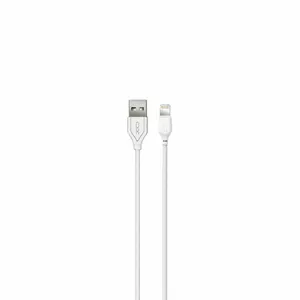 USB Lightning data and charging cable XO NB103 — 1 m length, white