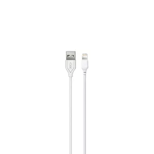 Lightning Cable XO 1m 2.1A White USB A to Lightning