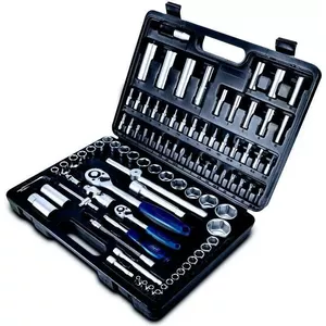 Scheppach Hand Tool Set TB94, 94-piece, 1/4" and 1/2" drive, carrying case
