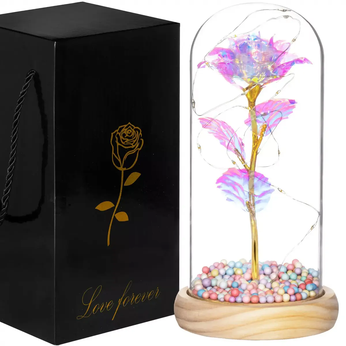 Decorative eternal rose Springos HA5159 Photo 6