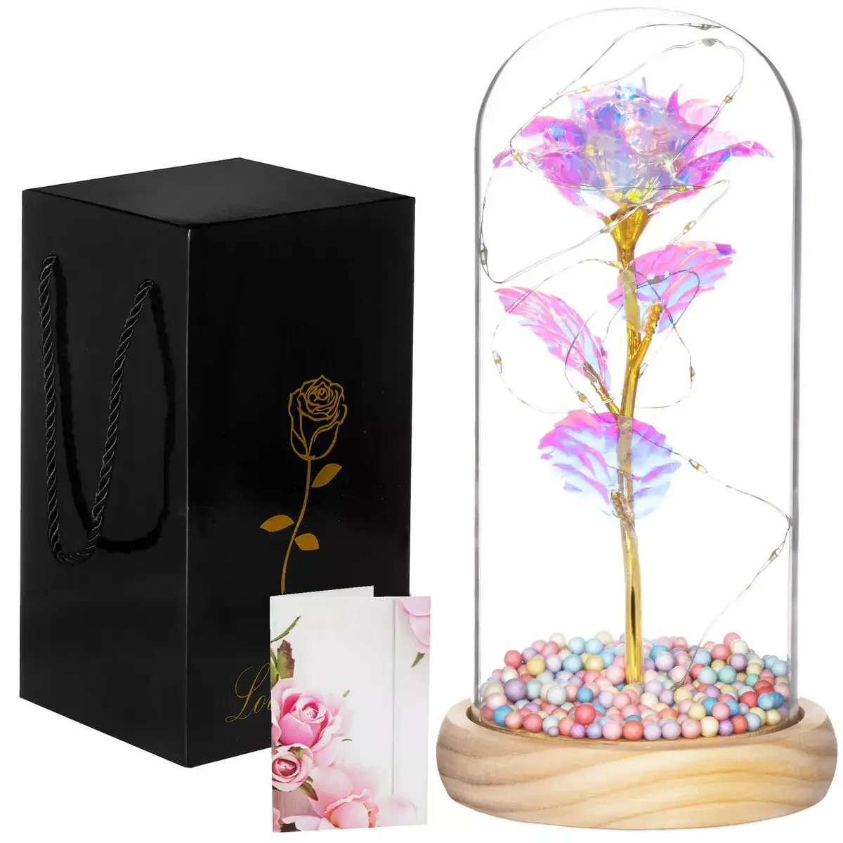 Decorative eternal rose Springos HA5159 Photo 9