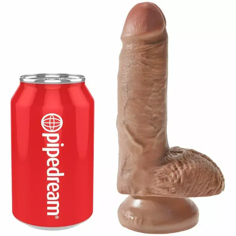 Dildo king cock reālistisks ar sēkliniekiem, 13,2 cm Photo 5