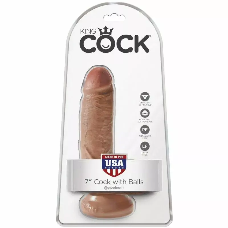 Dildo king cock reālistisks ar sēkliniekiem, 13,2 cm Photo 6
