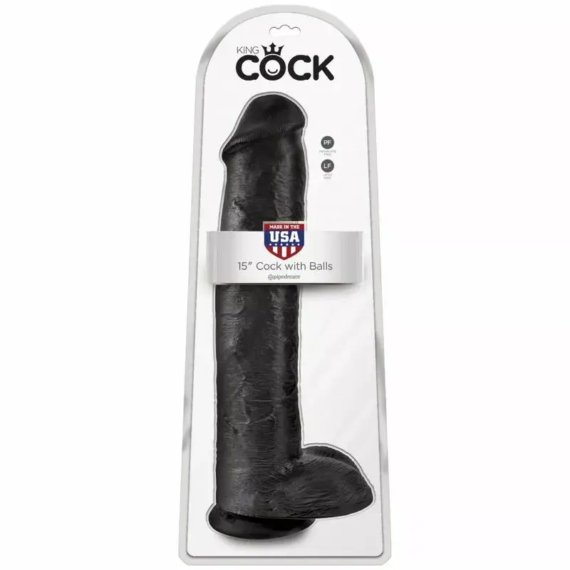 King Cock Realistic Dildo with Testicles 38 cm Photo 6