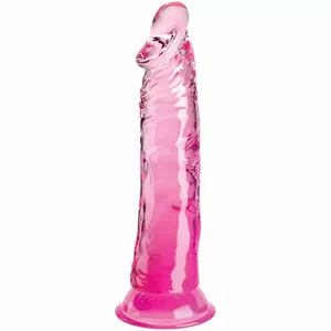 Dildo KING COCK D-236518 Clear Realistic Penis 19.7 cm Pink