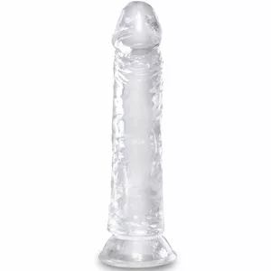 Dildo KING COCK D-236520 Clear Realistic Penis Transparent Material