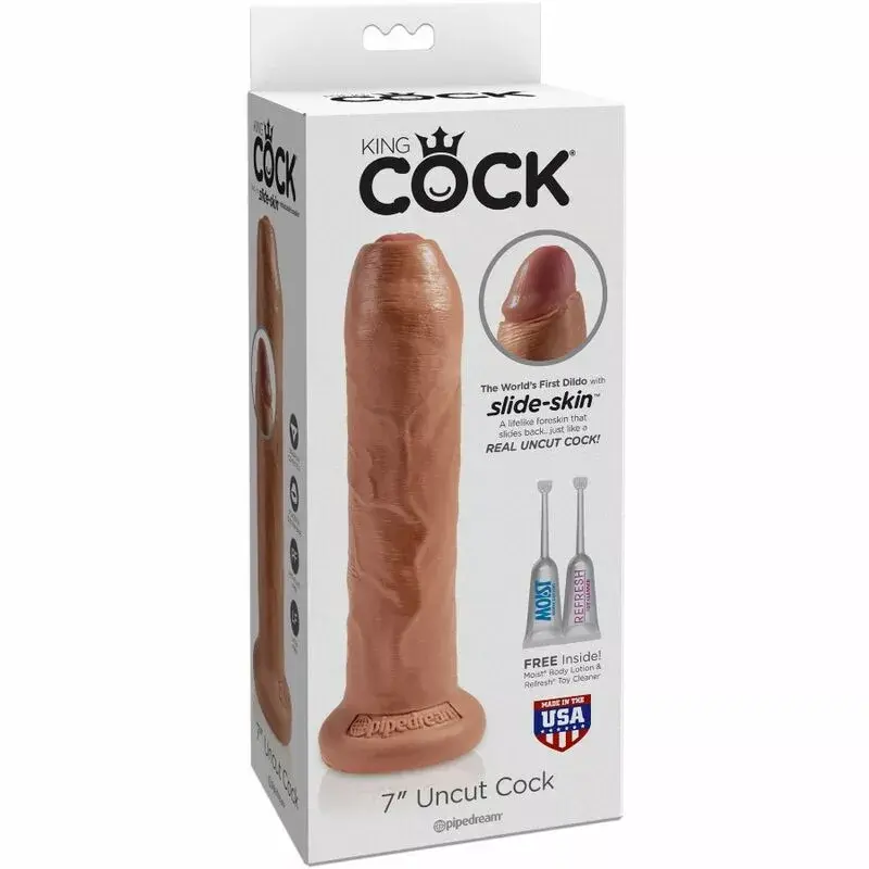 Dildo king cock Uncut Realistic Penis 17,8 cm Photo 3