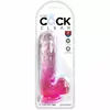 Dildo King Cock Clear — realistic TPE 17.8 cm Photo 2