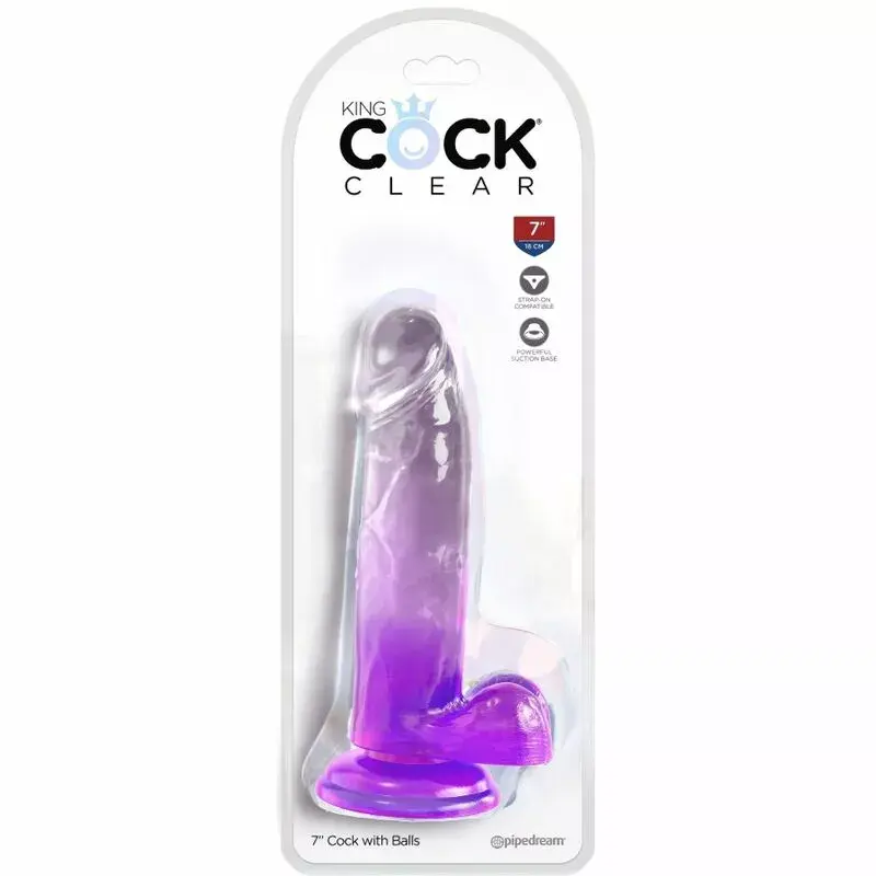 Dildo King Cock Clear 15.2 cm insertable, Ø 4 cm Photo 2