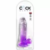 Dildo King Cock Clear 15.2 cm insertable, Ø 4 cm Photo 2