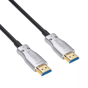 HDMI kabelis Akyga AK-HD-50L 5m Type A Male uz Male 2.1 3D ARC Melns Sudrabs