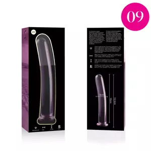 Dildo Nebula Series by Ibiza Borosilicate Glass Pink 15.5 cm -O- 2.5 cm