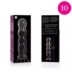 Dildo Nebula Series by Ibiza Borosilicate Glass Pink 16.5 cm -O- 3.5 cm