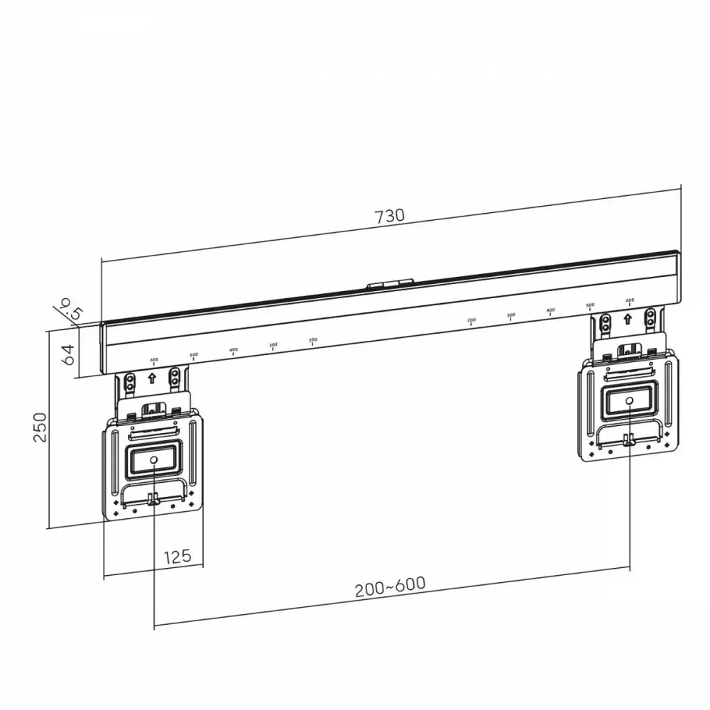 Wall mount MACLEAN MC-481 for TVs Photo 6