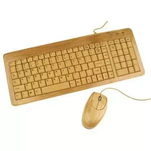 Tastatūra ar peli no bambusa EG-KBM-001 USB Energenie