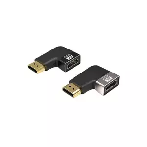 PREMIUMCORD HDMI A to HDMI A 90° Left adapter kphdma-42, 8K support