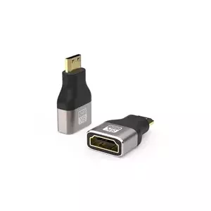PREMIUMCORD HDMI Type A to Mini HDMI Type C Adapter 8K metal gold-plated (kphdma-43)