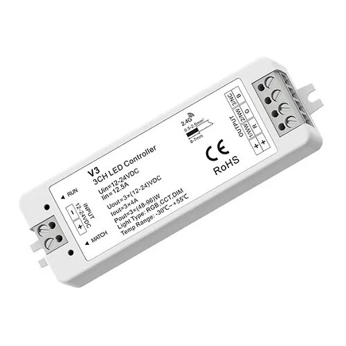 LED kontrolieris SKYDANCE HS083083 12–24V 3x4A