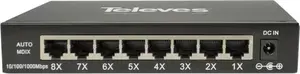 Ethernet Unmanaged Switch Televes SWUM-1000-8 8x 10/100/1000 Mbps