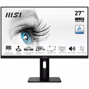 MSI Pro MP273AP monitori 68,6 cm (27") 1920 x 1080 pikseļi Full HD Melns