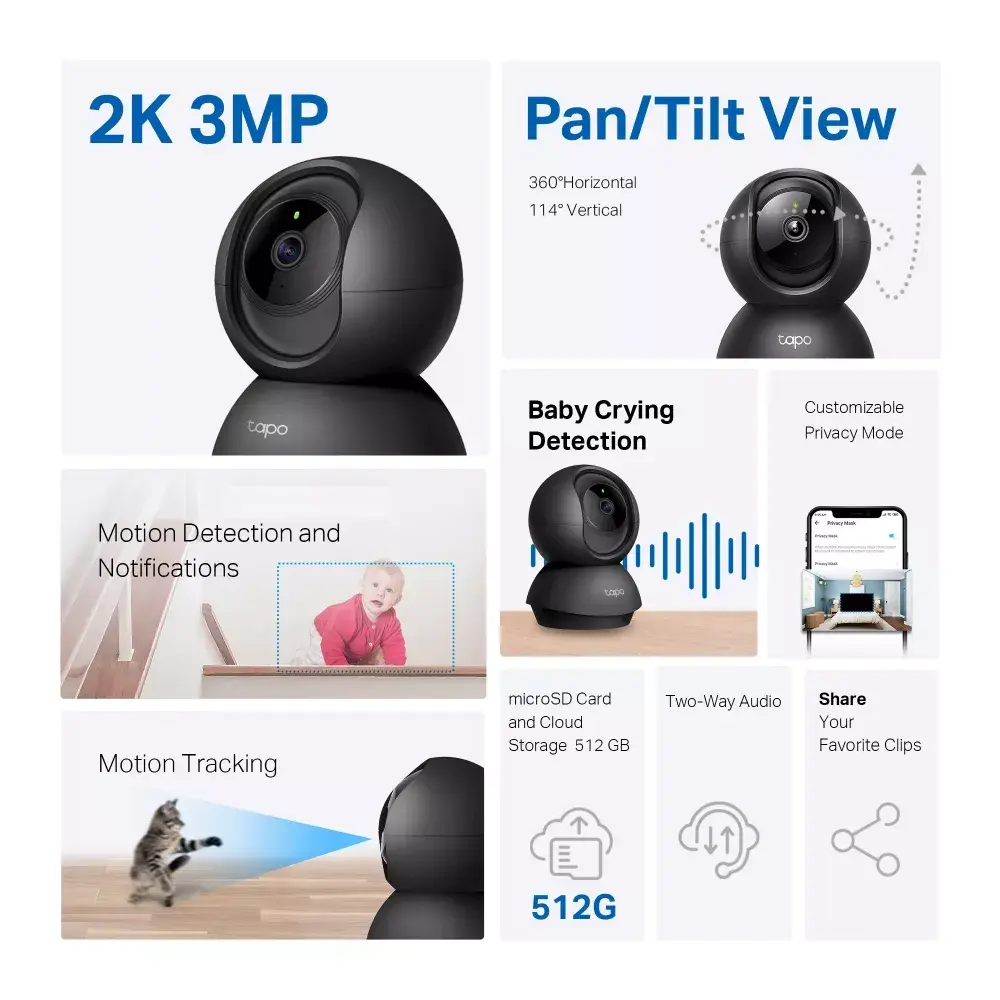 IP камера безопасности TP-Link Tapo C211 Wi-Fi Photo 3