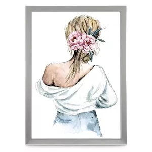 Single picture frame Hama Lilly Silver Aluminium Glass 130x180mm
