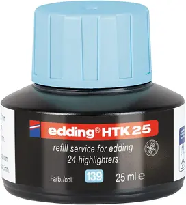 Edding HTK 25 Marker Refill Ink Light Blue 25 ml