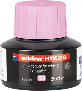 Marķiera uzpilde Edding HTK 25 Gaiši rozā 25 ml