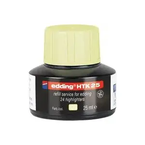 Tintes uzpilde Edding e-HTK25 dzeltena, priekš Edding e-HTK25 marķieriem, modelis 4-HTK25135