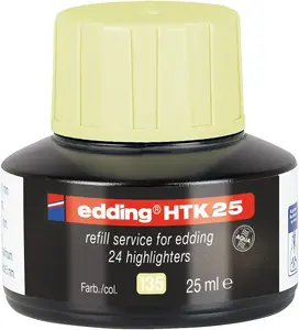 Marķiera uzpilde Edding HTK 25 Dzeltena 25 ml