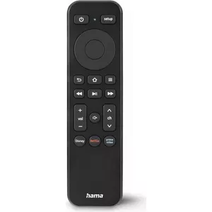Пульт дистанционного управления Hama, ф. TV + кнопка Netflix, Prime Video, Disney+, программируемый (00221050)